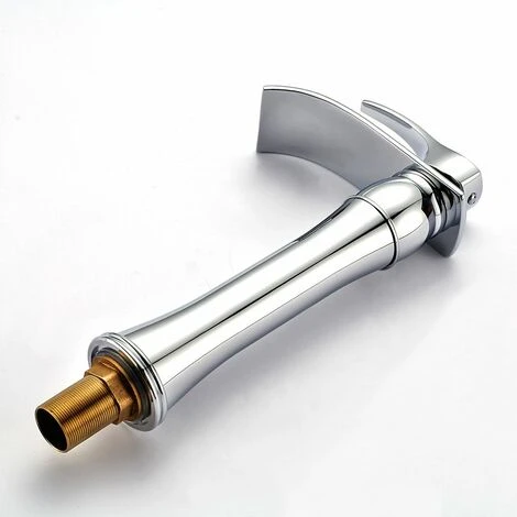 Auralum Moderne Mitigeur De Lavabo Rond Avec Haut Bec Robinet En Casacade à Bec Allongé Pour Salle De Bain 3 Auralum Moderne Mitigeur De Lavabo Rond Avec Haut Bec Robinet En Casacade à Bec Allongé Pour Salle De Bain – Image 3