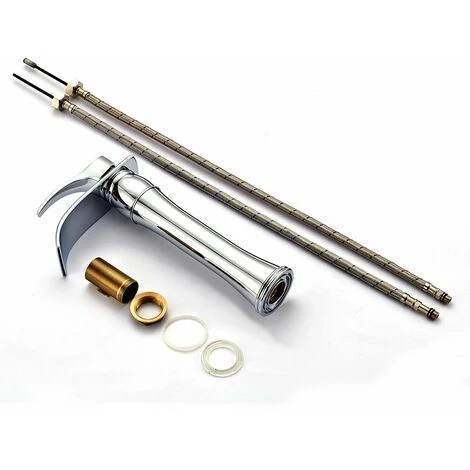 Auralum Moderne Mitigeur De Lavabo Rond Avec Haut Bec Robinet En Casacade à Bec Allongé Pour Salle De Bain 5 Auralum Moderne Mitigeur De Lavabo Rond Avec Haut Bec Robinet En Casacade à Bec Allongé Pour Salle De Bain – Image 5