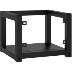 Cadre De Lavabo De Salle De Bain Style Contemporain - Mural Noir 40x38x31 Cm Fer BV747815 - BonneVie -Grohe || Hansgrohe Soldes Magasin 94128329 4