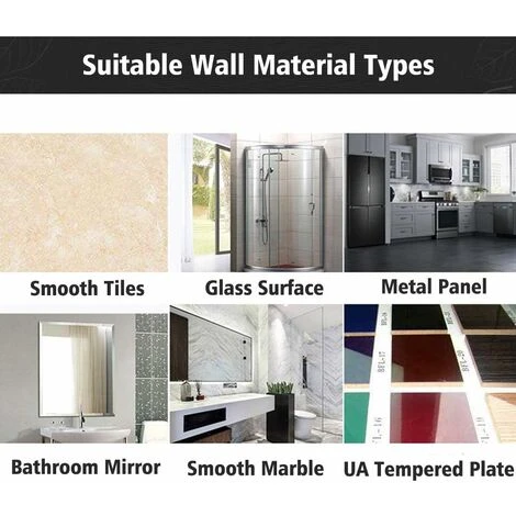 Support De Douche à Main, 2 Pièces Support De Montage Mural Ventouse En Silicone Aucun Besoin De Forage Pour Le Marbre Verre Métal Céramique 4 Support De Douche à Main, 2 Pièces Support De Montage Mural Ventouse En Silicone Aucun Besoin De Forage Pour Le Marbre Verre Métal Céramique – Image 4