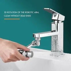 UNOIU Rallonge De Robinet 1080 Rotatif Anti-éclaboussures Filtre Robinet Pivotant Pulvérisation Forkitchen -Grohe || Hansgrohe Soldes Magasin 95084870 4