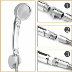 Vanne D'arrêt De Pommeau De Douche Contrôle De Flux Vanne D'arrêt Robinet En Laiton De Débit Pièce Rechange Universelle -Grohe || Hansgrohe Soldes Magasin 95477008 5