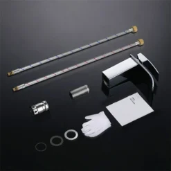 Robinet Salle De Bain Cascade Mitigeur De Lavabo En Laiton Chromé Robinet De Lavabo à Deux Voies Design Moderne -Grohe || Hansgrohe Soldes Magasin 95738341 5