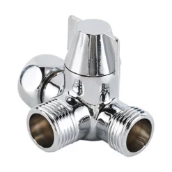 Valve 3 Voies En Laiton Massif, Vanne DéRivation Douche à 3 Voies, Vanne D'Adaptateur En T G1 / 2 -Grohe || Hansgrohe Soldes Magasin 95901468 3