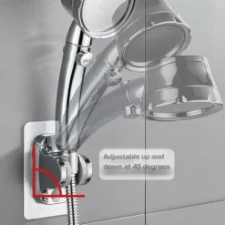 Support De Douche Angle Réglable 12cm Super Grand Panneau Adhésif Fort 7 Support De Douche Angle Réglable 12cm Super Grand Panneau Adhésif Fort -Grohe || Hansgrohe Soldes Magasin 95916748 3