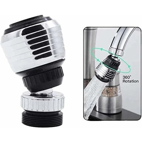 Mousseur Et Brise-jet Pour Robinet Rallonge De Robinet Cuisine Buse Filtrante Rotative 360 ° Rotative Crépine D'économie D'eau Aérateur Pour Générateurs D'oxygène De Robinet De Salle De Bain.-fileta 3 Mousseur Et Brise-jet Pour Robinet Rallonge De Robinet Cuisine Buse Filtrante Rotative 360 ° Rotative Crépine D'économie D'eau Aérateur Pour Générateurs D'oxygène De Robinet De Salle De Bain.-fileta – Image 3