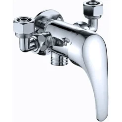 Mitigeur De Douche　Mitigeur De Douche, G1/2 In Robinets De Douche Corps Valve Salle Bain Té Multifonctionnel Valve D'angle Kit Robinet Douche Système Poignée De Douche