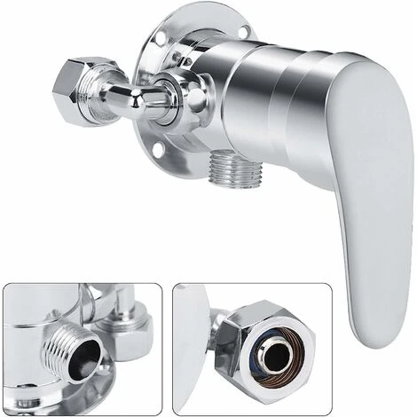 Mitigeur De Douche Mitigeur De Douche, G1/2 In Robinets De Douche Corps Valve Salle Bain Té Multifonctionnel Valve D'angle Kit Robinet Douche Système Poignée De Douche 2 Mitigeur De Douche Mitigeur De Douche, G1/2 In Robinets De Douche Corps Valve Salle Bain Té Multifonctionnel Valve D'angle Kit Robinet Douche Système Poignée De Douche – Image 2