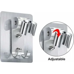 Lot De 2 Supports De Douche, Supports De Douche, Pas De Perçage Pour Monter La Superglue, Avec Trous Pour Montage à Vis. 8 Lot De 2 Supports De Douche, Supports De Douche, Pas De Perçage Pour Monter La Superglue, Avec Trous Pour Montage à Vis. -Grohe || Hansgrohe Soldes Magasin 96442674 4