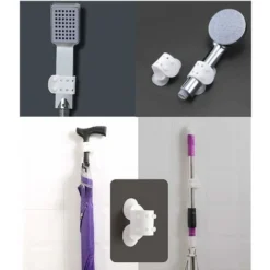 Ventouse De Douche En Silicone Cadre De Douche En Silicone Cadre De Douche Réglable Aucun Perçage Requis Installation Rapide -Grohe || Hansgrohe Soldes Magasin 96442693 5