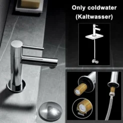 Robinet D'eau Froide Robinet D'eau Froide Robinet De Lavabo Robinet De Salle De Bain Pour Toilettes D'invités à Eau Froide -Grohe || Hansgrohe Soldes Magasin 96500034 3