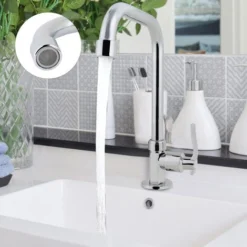 G1/2 En Alliage Brossé Robinet De Cuisine Eau Froide Robinets De Lavabo De Cuisine -Grohe || Hansgrohe Soldes Magasin 96906074 4