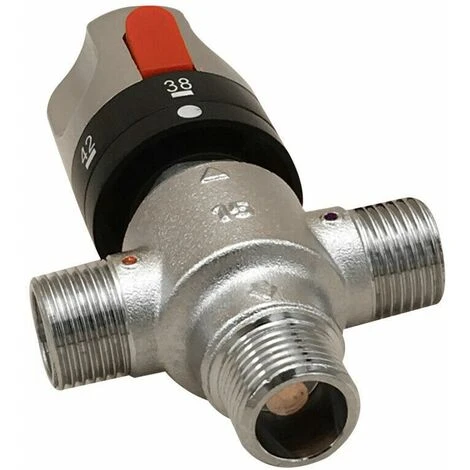 Mitigeur 3 Voies Eau Chaude Froide Thermostat Thermostatique Mitigeur Eau Sanitaire 20 °C Et 55 °C 3 Mitigeur 3 Voies Eau Chaude Froide Thermostat Thermostatique Mitigeur Eau Sanitaire 20 °C Et 55 °C – Image 3