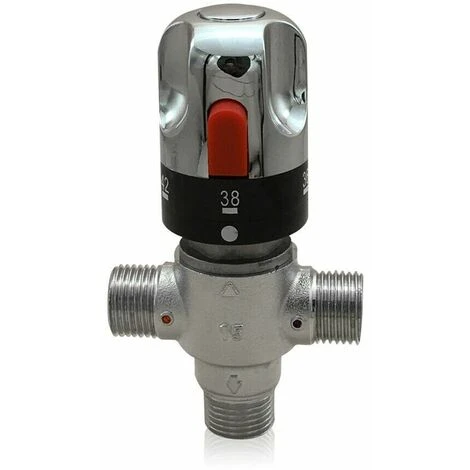 Mitigeur 3 Voies Eau Chaude Froide Thermostat Thermostatique Mitigeur Eau Sanitaire 20 °C Et 55 °C 4 Mitigeur 3 Voies Eau Chaude Froide Thermostat Thermostatique Mitigeur Eau Sanitaire 20 °C Et 55 °C – Image 4