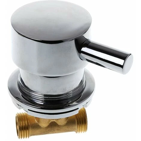 Robinet Mitigeur Eau Froide Chaude Pour Salle De Bains, G1 / 2"mitigeur Thermostatique Deux En Et Un Robinet Pour Salle De Douche 3 Robinet Mitigeur Eau Froide Chaude Pour Salle De Bains, G1 / 2"mitigeur Thermostatique Deux En Et Un Robinet Pour Salle De Douche – Image 3