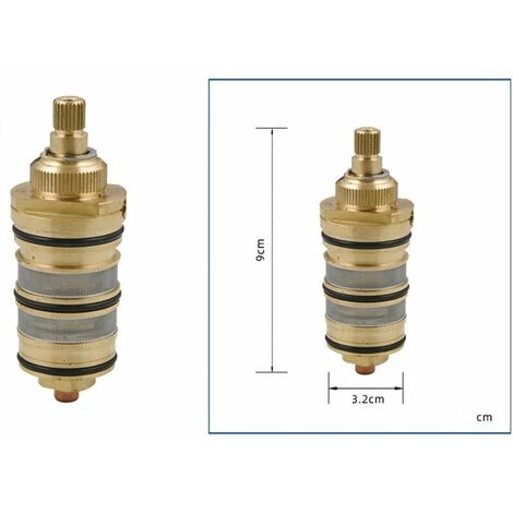 Promotion Robinet Thermostatique De Douche En Laiton Avec Cartouche Et Poignée Pour Mitigeur De Douche 3 Promotion Robinet Thermostatique De Douche En Laiton Avec Cartouche Et Poignée Pour Mitigeur De Douche – Image 3