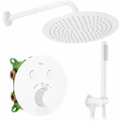 KIT DE DOUCHE AVEC THERMOSTAT ENCASTRÉ REA LUNGO MILER WHITE + BOX