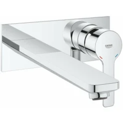 Grohe Lineare - Mitigeur De Lavabo L Encastré, Installation à 2 Trous, Chrome 23444001