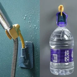 Support Mural Douchette, 3pcs Support De Douche Réglable Universel Support De Pommeau De Douche Rotatif Réglable à 360 Accroche Pommeau De Douche Portable Sans Percer Salle De Bain Accessoire -Grohe || Hansgrohe Soldes Magasin 97663068 5