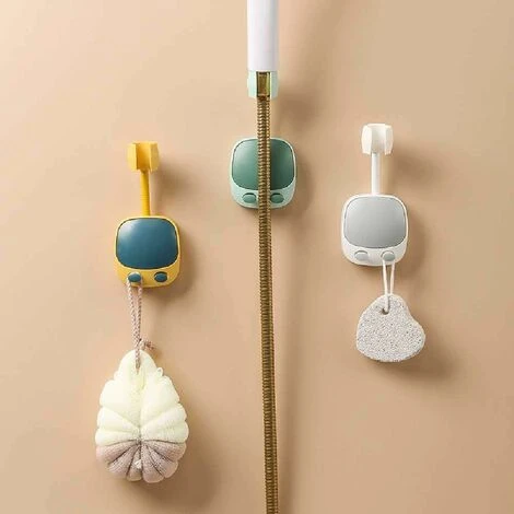 Support De Pomme De Douche Rotatif à 360 Degrés Pour Salle De Bain Sans Poinçon Support De Montage à Ventouse Réglable Support De Douche Vert 2 Support De Pomme De Douche Rotatif à 360 Degrés Pour Salle De Bain Sans Poinçon Support De Montage à Ventouse Réglable Support De Douche Vert – Image 2