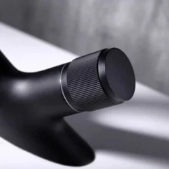 Robinet De Lavabo Monotrou Cascade, Robinet D'évier De Salle De Bain En Laiton, Robinet D'évier De Baignoire Design De Luxe (noir，1813cm) -Grohe || Hansgrohe Soldes Magasin 97960834 3