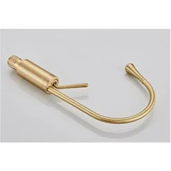 Robinet De Lavabo Simple Tige 360 tournant Hors De L'évier Robinet De Mélange En Laiton Moderne Pour Cuisine Ou Salle De Bains Bassin D'évier Mélangeur Brosse En Or Pinceau Or Court 9 Robinet De Lavabo Simple Tige 360 tournant Hors De L'évier Robinet De Mélange En Laiton Moderne Pour Cuisine Ou Salle De Bains Bassin D'évier Mélangeur Brosse En Or Pinceau Or Court -Grohe || Hansgrohe Soldes Magasin 98450543 5