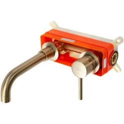 ROBINET ENCASTRÉ REA LUNGO LONG GOLD BRUSH + BOX -Grohe || Hansgrohe Soldes Magasin 98701179 4