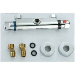 Mitigeur Thermostatique Pour Douche, Murale Robinet Thermostatique De Douche Avec Bouton Sécurisé à 38°C Anti-brûlure Mitigeur - Chromé 9 Mitigeur Thermostatique Pour Douche, Murale Robinet Thermostatique De Douche Avec Bouton Sécurisé à 38°C Anti-brûlure Mitigeur - Chromé -Grohe || Hansgrohe Soldes Magasin 99624033 5